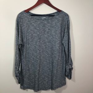 Ann Taylor LOFT Stripped Top, L, B24